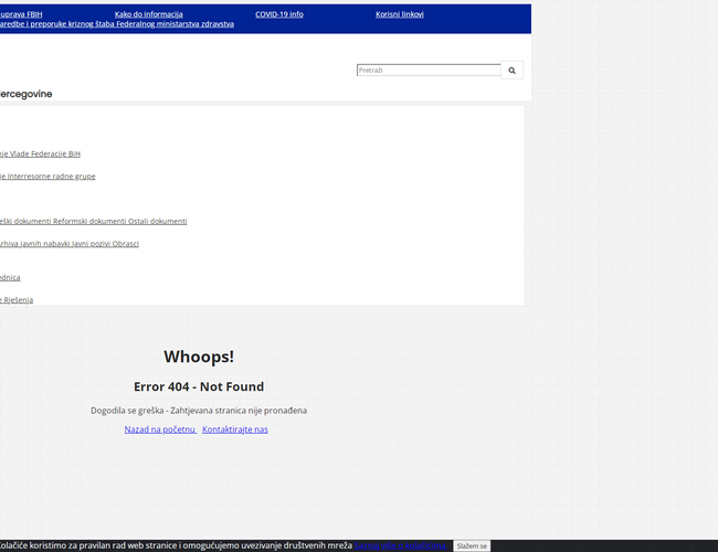 波黑联邦政府官网