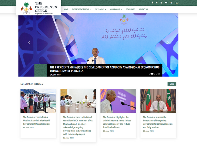 马尔代夫总统府官网